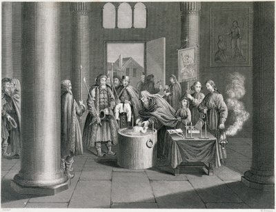 Baptism According to the Greek Church in Russia by Picart